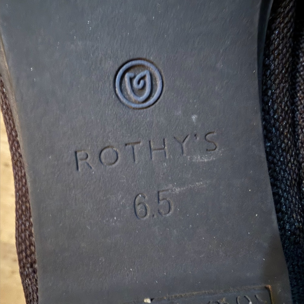 Rothy's The Flat Round Toe Shoe in Black - Picture 9 of 9